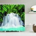 thumbnail image 1 of 3D Natural Scenery Waterfall Printing Shower Curtains Forest Landscape Bathroom Curtain Waterproof Polyester Home Decoration, 1 of 5