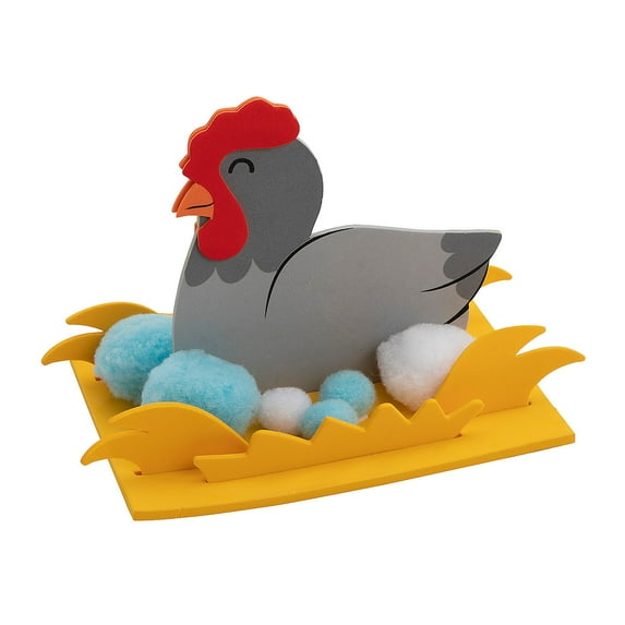 3D Nesting Hen Craft Kit - Makes 12