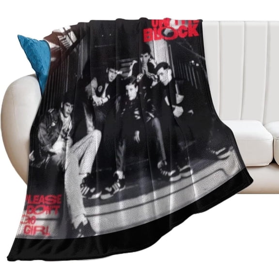 3D New Kids On The Block Flannel Fleece Throw Blanket,280 G Lightweight New Kids On The Block Blanket for Couch Sofa Bed, Super Soft Cozy Chunky Warm Blankets,40"x50"