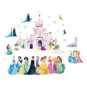 3D New Princess Wall Stickers Girls Wall Decal Self-Adhesive Wall Sticker For Girls Room Bedroom Living Room Art Home Decor Size：2pcs（30X60cm）