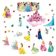 3D New Princess Wall Stickers Girls Wall Decal Self-Adhesive Wall Sticker For Girls Room Bedroom Living Room Art Home Decor Size：（40X60cm）