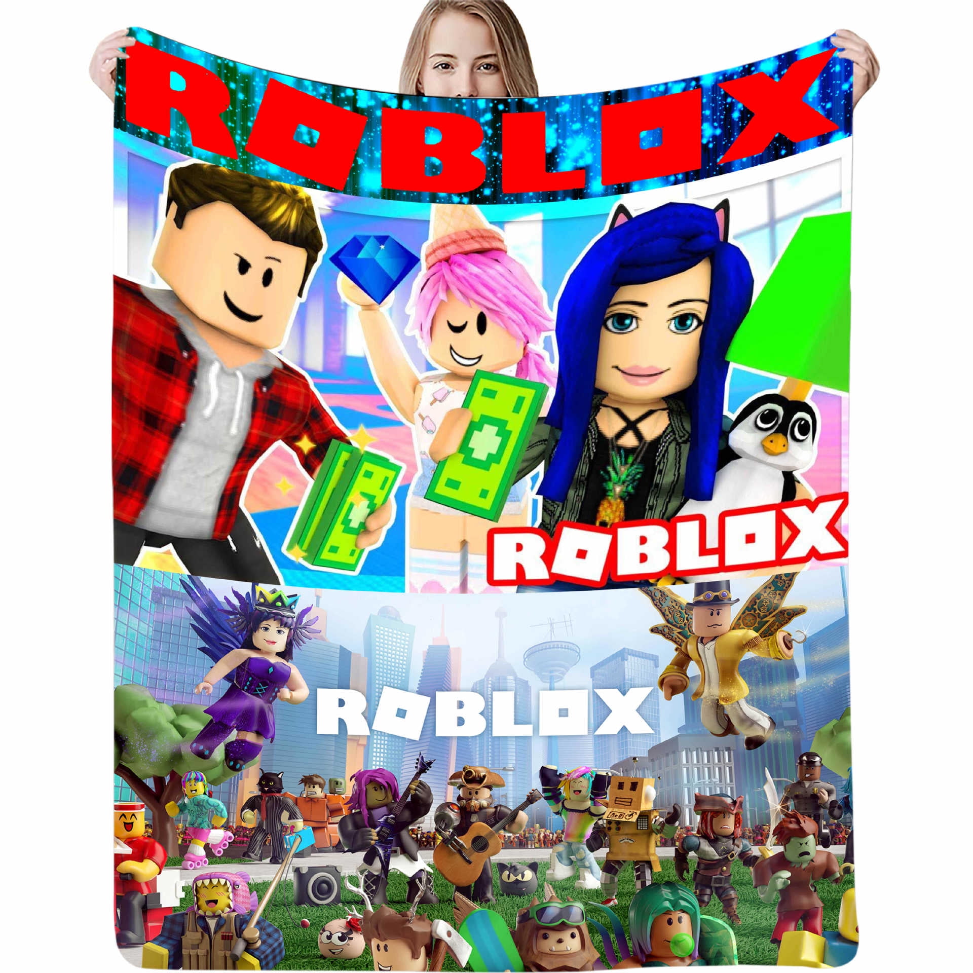 3D New ROBLOX Soft and Comfortable Nap Blanket Flannel Printed