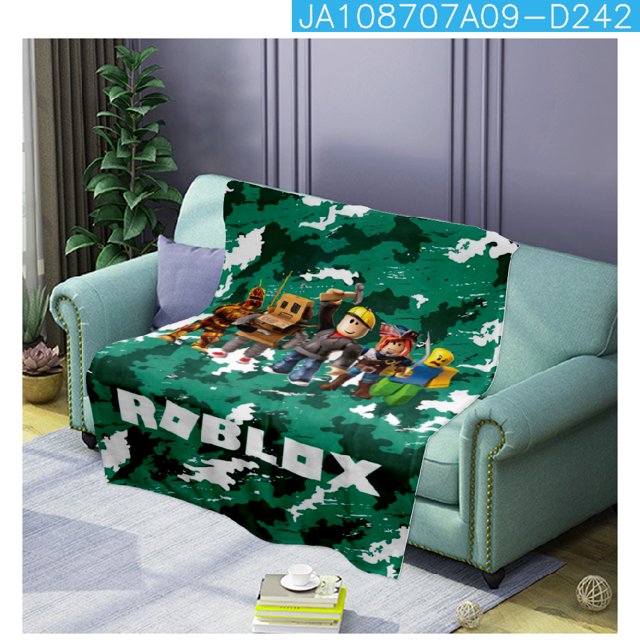 3D New Virtual world ROBLOX Nap blanket Flannel Printed Warm sleeping