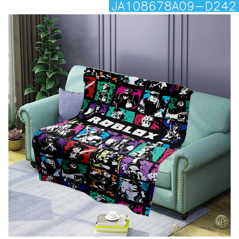 3D New Virtual world ROBLOX Nap blanket Flannel Printed Warm sleeping