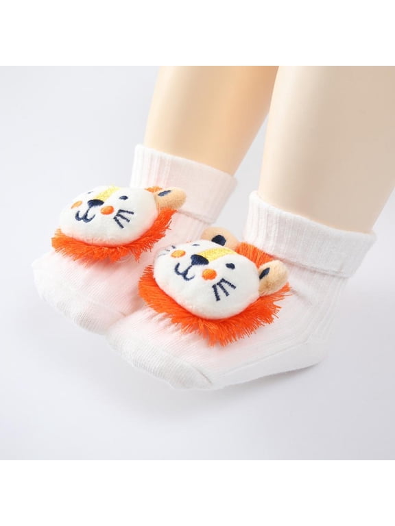 3D Newborn Baby Girl Boy Cotton Non-slip Knitted Socks