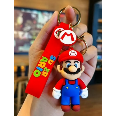 3D Silicone Mario Keychain