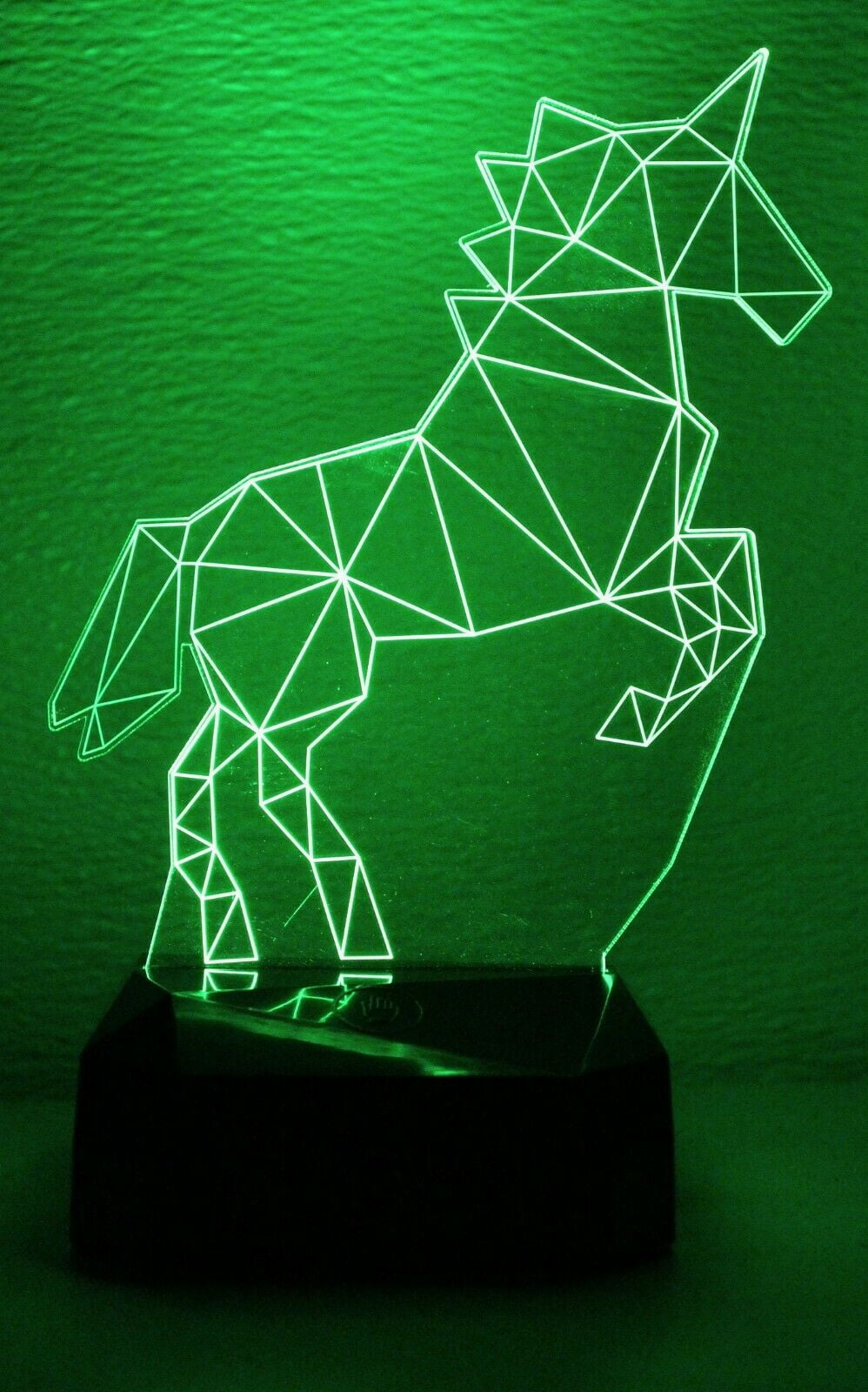 3D Night Light Unicorn Creative Lamp LED 7 Color Change Touch-Switch