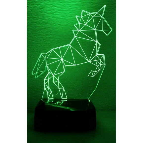 3D Night Light Unicorn Creative Lamp LED 7 Color Change Touch-Switch