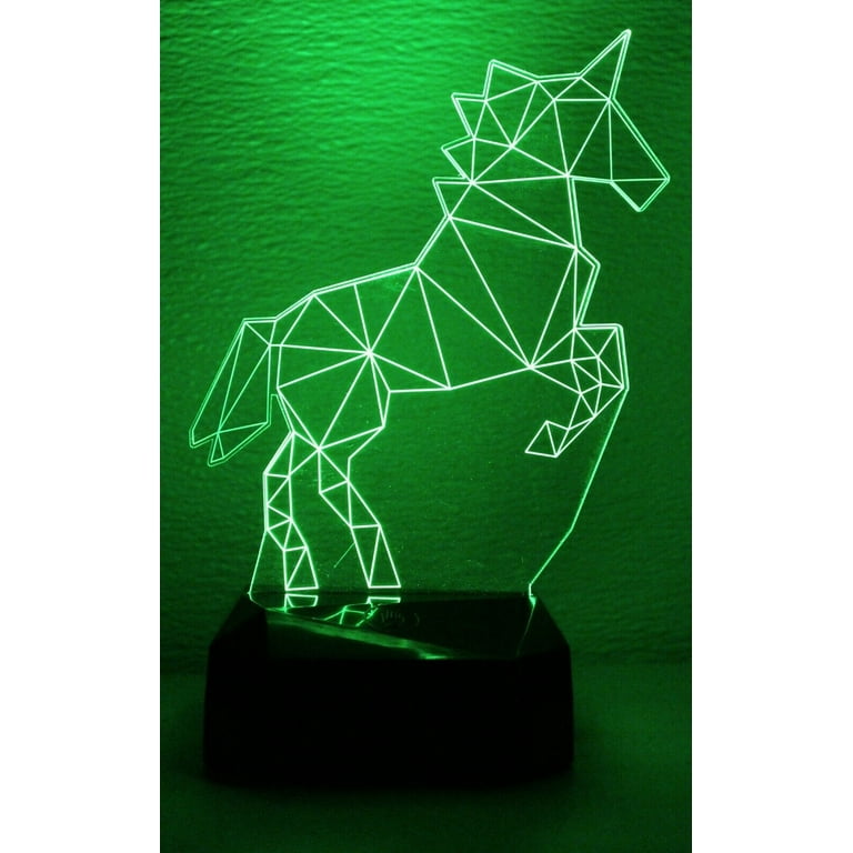 3D Night Light Unicorn Creative Lamp LED 7 Color Change Touch Switch