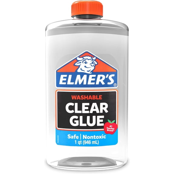 Liquid School Glue Clear Washable 32 Ounces - Great for Making Slime