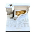 3D Noteblock Calendar 2025 Unique Timepiece Desk Calendar Tearable 3D