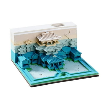 3D Notepad Calendar Creative Gift Paper Carving Calendar Birthday/AU W2L2