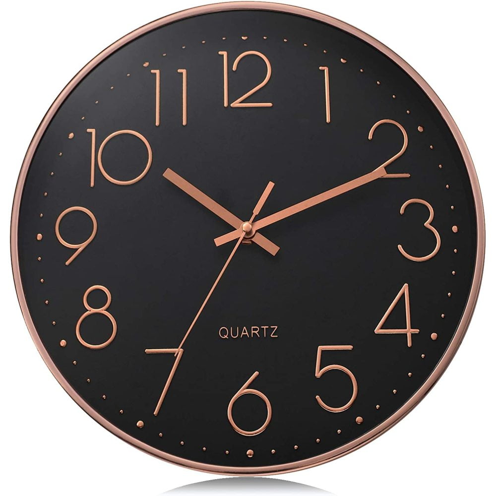 3D Numbers Silent Wall Clock, Modern Wall Clock, Wall Clock Without ...