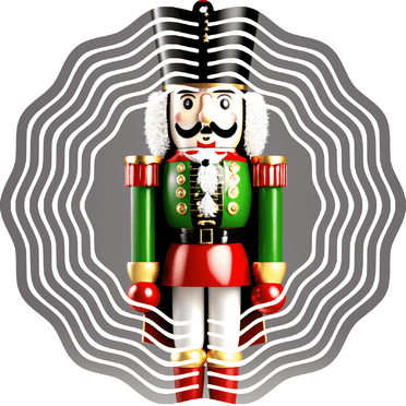 Nutcracker Wind Spinner, Christmas Festive Christmas Tree