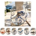 thumbnail image 1 of 3D Ocean Octopus Drinking Glass,Artisanal Handmade Blue Ringed Octopu Glassware,Coastal Home Decor Gift for Ocean Lovers(octopus), 1 of 9