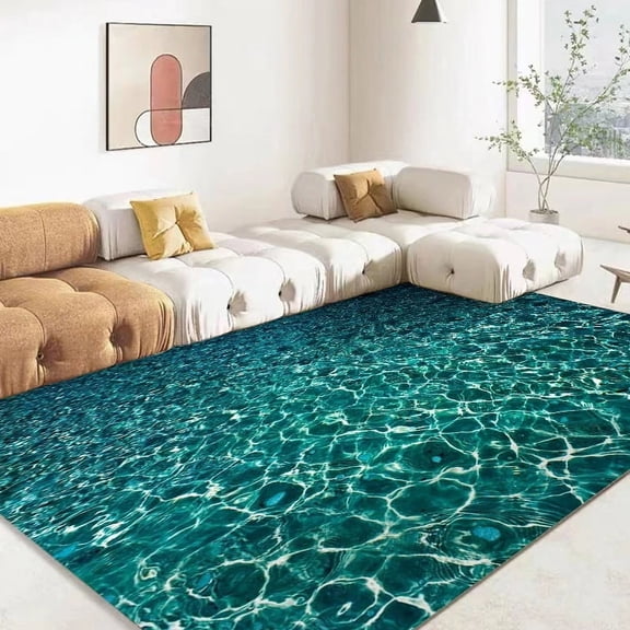 3D Ocean Sea Water Rug Sea Carpet for Living Room Rugs Home Floor r Living Room Child Play Mats ration Hotel Lounge Mat