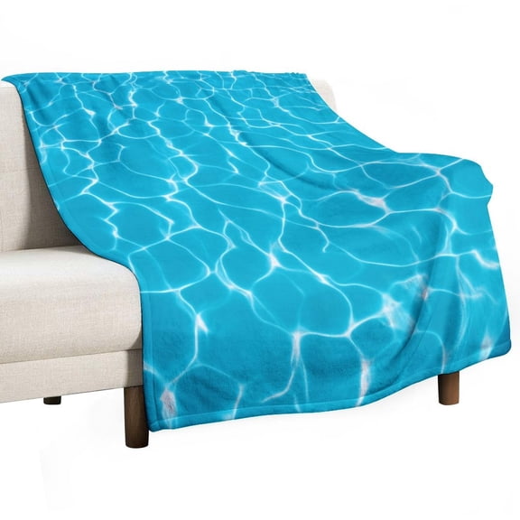 3D Ocean Seawater Beach Water Blanket for Bed Throw Blanket for Women, Men Super Soft Plush Blanket Throw, Print Blanket
