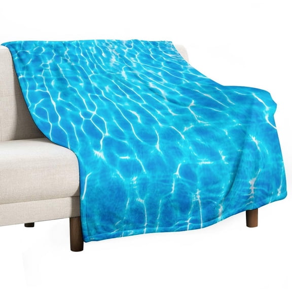 3D Ocean Seawater Beach Water Blanket for Bed Throw Blanket for Women, Men Super Soft Plush Blanket Throw, Print Blanket