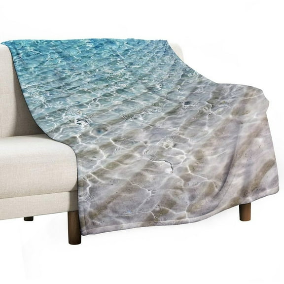 3D Ocean Seawater Beach Water Blanket for Bed Throw Blanket for Women, Men Super Soft Plush Blanket Throw, Print Blanket