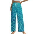 thumbnail image 1 of 3D Ocean Seawater Beach Water Pajama Pants Comfortable Elastic Waist Pajamas Fashion Sleepwear Bottoms Plus Size Homewear, 1 of 6