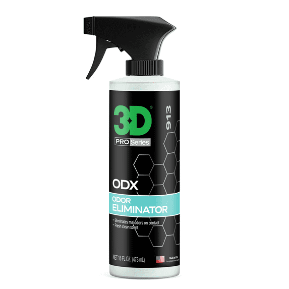 3D Odor X - Automotive Odor Eliminator - Deodorizes Pet, Food, Smoke, & Other Linger Odors - Fresh Clean Scent - Great for Car, Home, Office Use