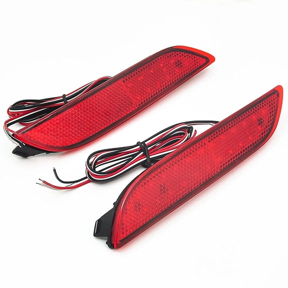 3D Optic LED Bumper Reflector Lights For 2018-up Toyota Camry, Function as Tail