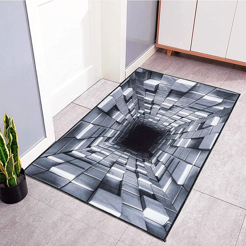 3D Optical Illusion Doormat Home Entrance Doormat Decorations Kitchen