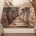 thumbnail image 1 of 3D Optical Illusion Doormat, Non-Slip Absorbent Welcome Mat 16x24 Inch, Geometric Pattern Floor Rug for Entryway Bathroom Kitchen, Machine Washable, 1 of 5