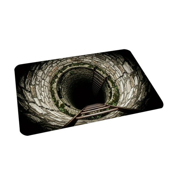 3D Optical Illusion Doormat, Super Absorbent & Non-Slip Front Door Mat for Outside Entrance, Mud Bath Design Rug for Bathroom, Kitchen, and Home Decor 19.7"x31.5"