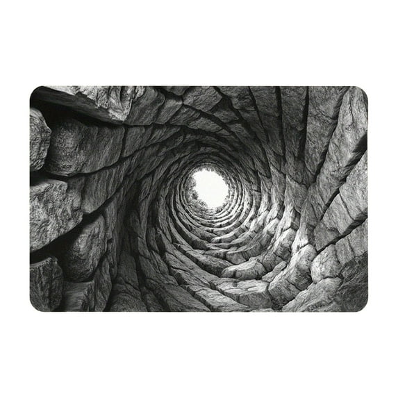 3D Optical Illusion Hole in The Floor Rug - Non- Front Door Mat for Indoor/Outdoor, Large Visual Illusion Carpet for Living Room, Playroom, Office, Porch, or Entrance Decor