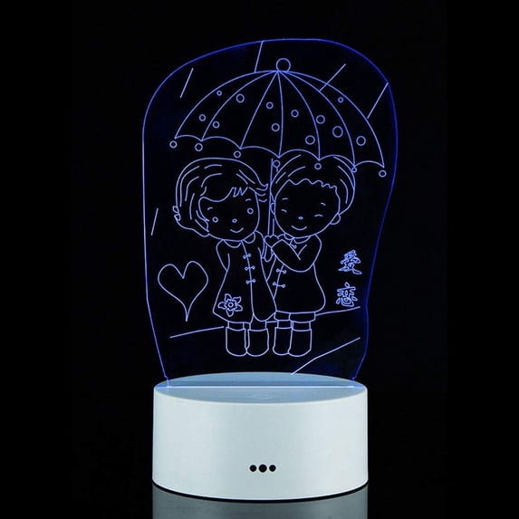 3D Optical Illusion LED Night Light Creative 3D Night Light Chinese New Year Gift Bedside 3D Night Light Home 3D Night Light 3D LED Night Light