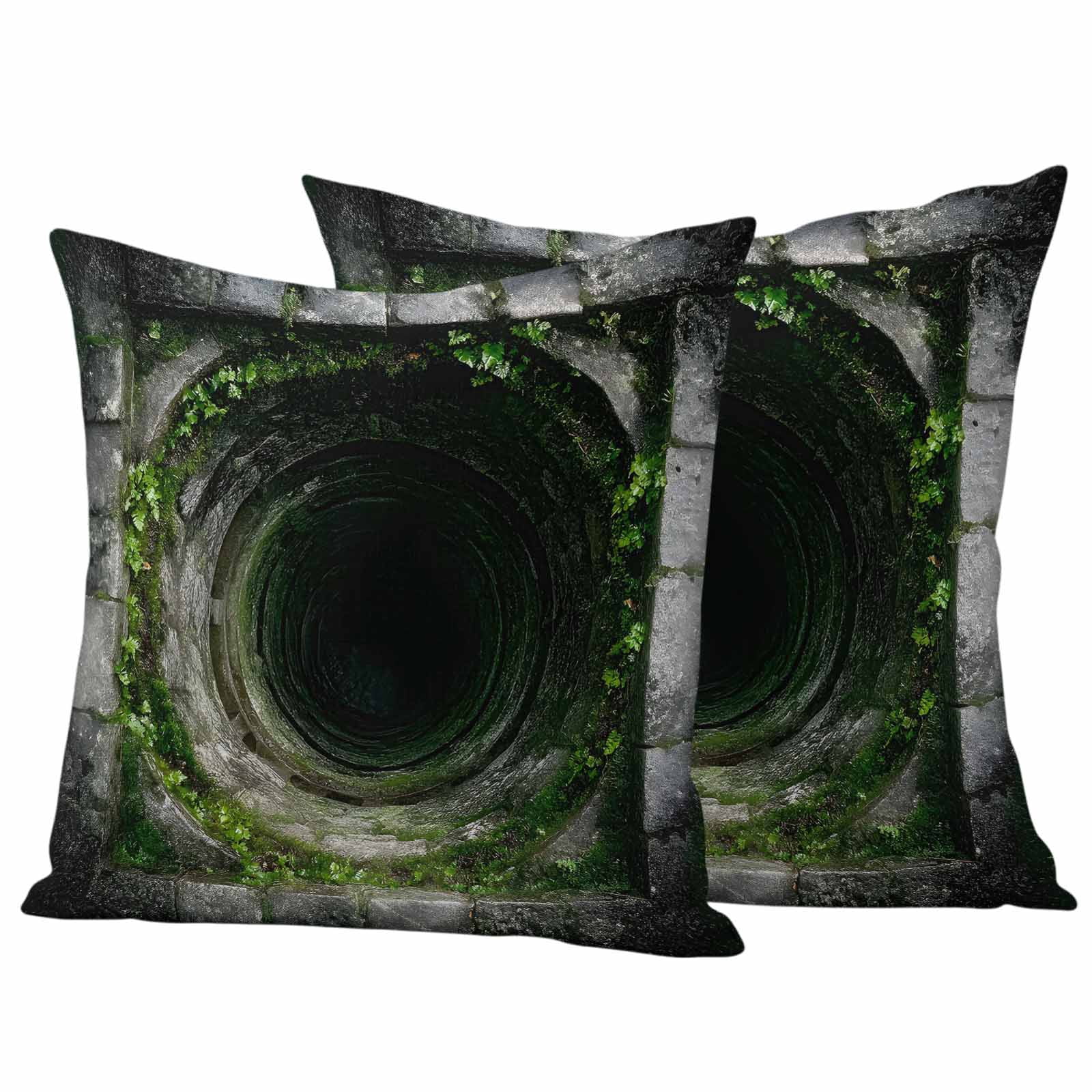 Visual Trap 3D Optical Illusion Outdoor Waterproof Pillow Covers, Visual Trap Looks ...
