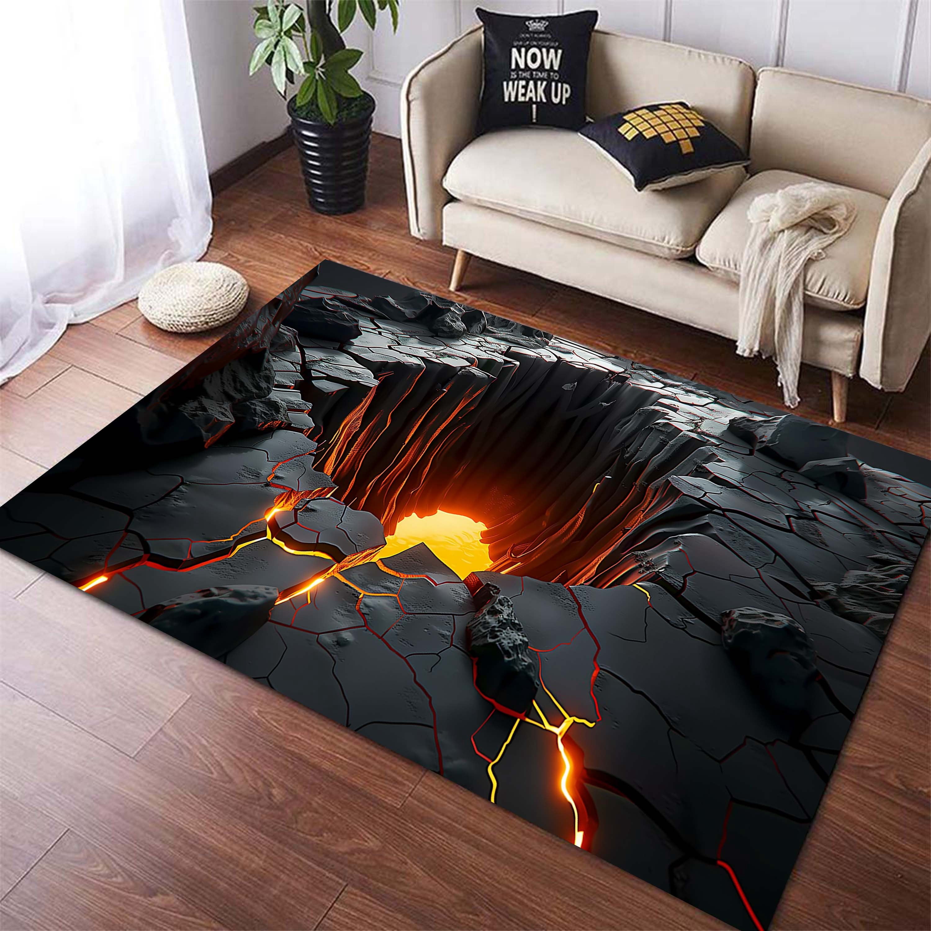 3D Optical Illusion Rug 1.5x2.5 ft = 50x75 cm Washable Rug - Walmart.com