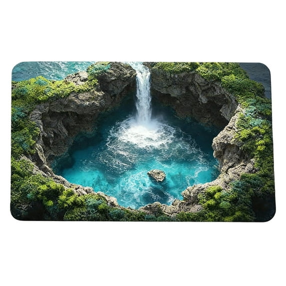 3D Optical Illusion Rug Non-Slip Doormat Funny Floor Mat Indoor Outdoor Carpet For Living Room Entrance Hallway Home Decor Novelty Rug Anti Skid Doormat Optical Illusion Carpet