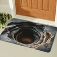 thumbnail image 1 of 3D Optical Illusion Rug - Vortex & Bottomless Hole Design Non-Slip Doormat | Indoor/Outdoor Use for Entrance, Living Room, Playroom & Office, 1 of 5