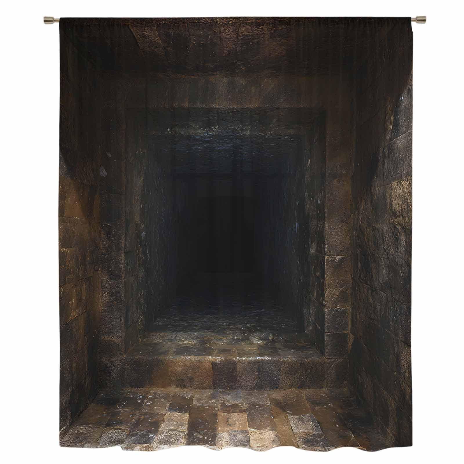 Visual Trap 3D Optical Illusion Sheer Curtains 108