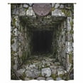 thumbnail image 1 of 3D Optical Illusion Sheer Curtains 72 Inches Long, Visual Trap Looks Like Holes Teal Light Filering Curtains, Breathable Simi Curtain Privacy Drapes for Living Room Bedroom Window Treatment, 1 of 9
