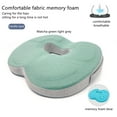 thumbnail image 1 of 3D Orthopedic Seat Cushion Memory Foam Breathable Office Cushion Tailbone Waist Pain Relief Protect Lumbar Cushion Home Car Seat (Mocha light grey,44x39cm(17.3x15.3in)), 1 of 7