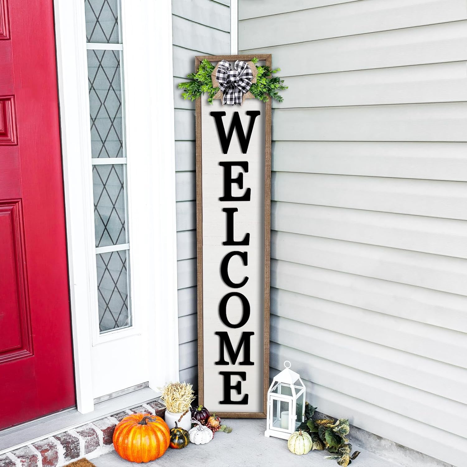 Outside Welcomesign 3D Outdoor Welcome Sign for Front Porch Standing 45