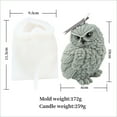 3D Owl silicone mould Candle mould, silicone owl mould animal silicone