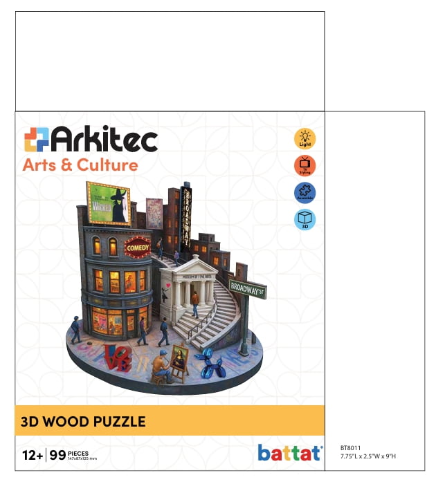 Arkitec 219-Piece Botanical Gardens Miniscape 3D Build Wooden
