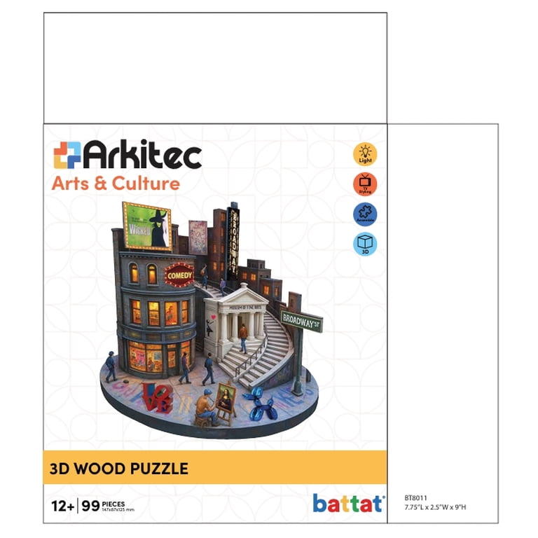 Arkitec 219-Piece Botanical Gardens Miniscape 3D Build Wooden