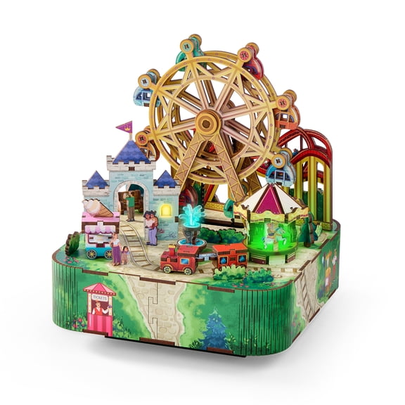 Arkitec 172-Piece State Fair Miniscape 3D Build Wooden Puzzle