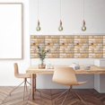thumbnail image 1 of 3D PVC Thick Tile Wall Stickers Splash-Proof Imitation Wood Peel & Stick Wall Panel Stickers Home Decor, 1 of 6