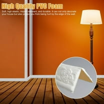 3D PVC Waterproof Self Adhesive Wallpaper Border, Elegant Floral Molding, Peel and Stick Wall Border Decor, Removable and Easy to Apply to Kitchen Bedroom Bathroom Tiles Sticker, 7.54ftx3.5in