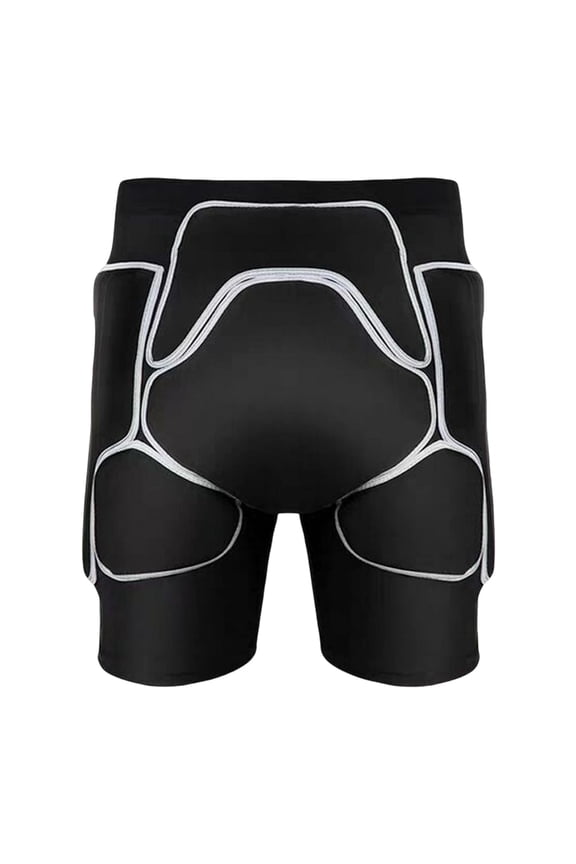 3D Padded Shorts ion Hip Pants Snowboard Riding Breathable Sliders Unisex Undershorts for Skate Ski Women Men , Black, to 76cm to 76cm