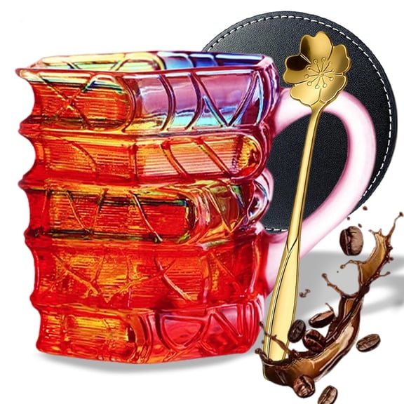 3D Painted Book Mug Novelty Coffee Mugs, Chapter Book Mug Stained Glass, Stacked Books Cup, 3D Handcrafted Painted Mugs for Hot or Cold Brews, Unique Gift for Books Lovers & Readers