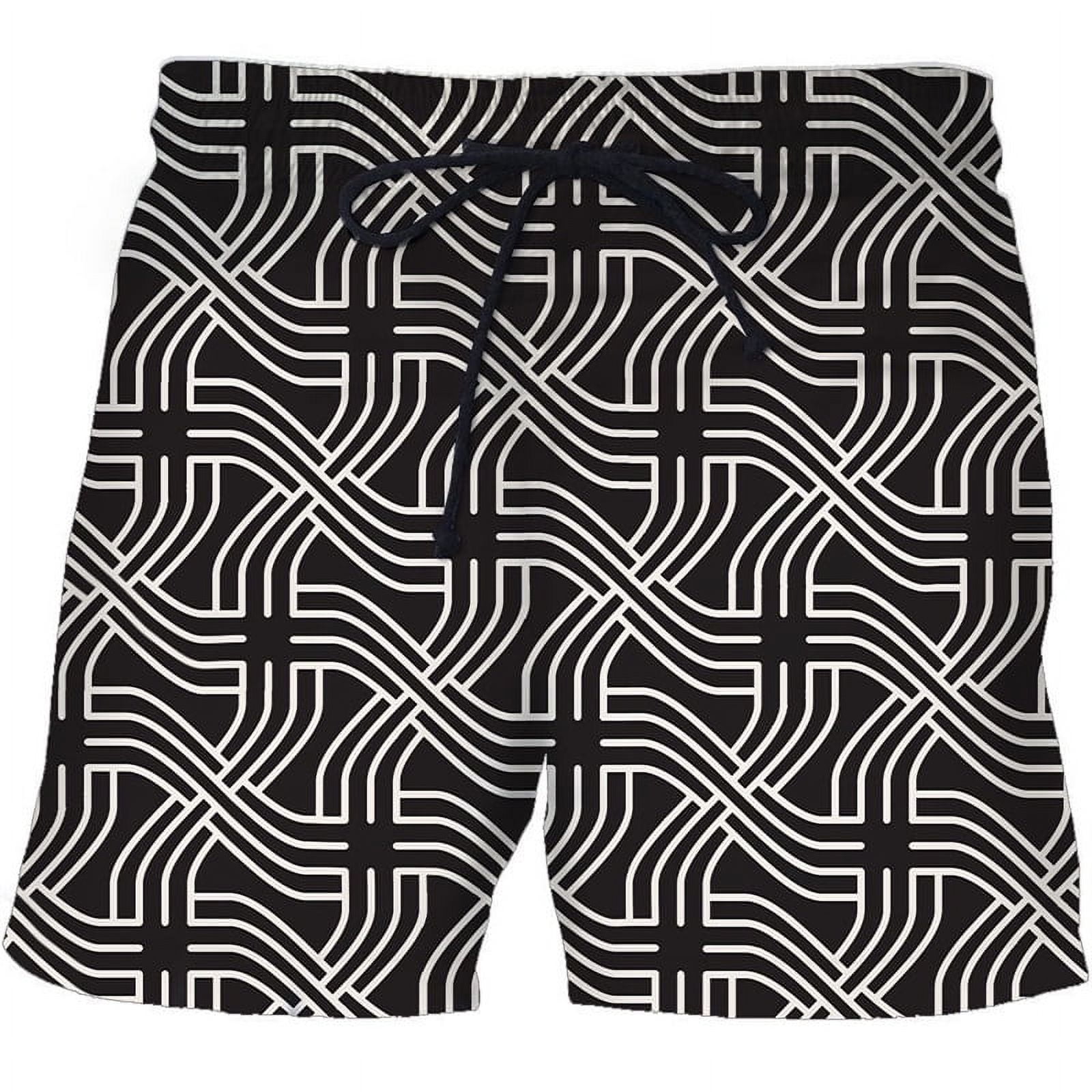 3D Paisley Dazzle n Printed Beach Shorts Men Summer Short Pants Elastic