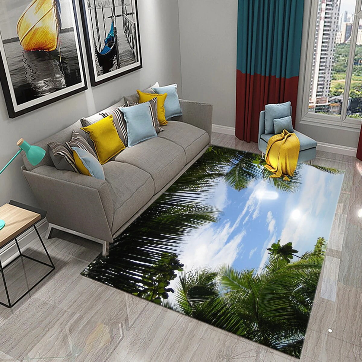 3D creative flower grass carpet sea world carpet Hallway Room Rugs stairs Mats main image 1