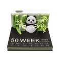 3D Panda Notepad 2025 Weekly Calendar Sticky Notes Creative Desktop